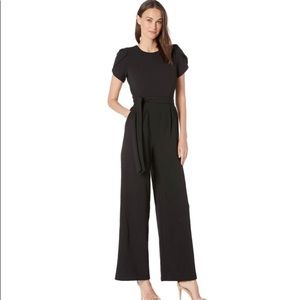 Calvin Klein Tulip Sleeve Wide Leg Jumpsuit